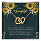 To My Daughter Encouragement Interlocking Hearts Necklace - Mallard Moon Gift Shop