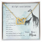 To My Daughter Best Friend for Life Interlocking Hearts Necklace - Mallard Moon Gift Shop