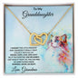 To My Granddaughter Hugs from Grandma Necklace - Mallard Moon Gift Shop