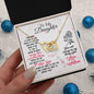 To My Daughter Loving and Breathing Interlocking Hearts Necklace - Mallard Moon Gift Shop