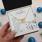 To My Daughter - Strength - Interlocking Hearts Necklace - Mallard Moon Gift Shop