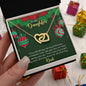 Daughter Christmas Interlocking Hearts Necklace Gift from Dad - Mallard Moon Gift Shop
