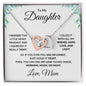 To My Daughter Interlocking Hearts Necklace - Mallard Moon Gift Shop