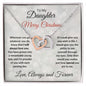 Daughter Christmas Gift - Love Forever and Always - Interlocking Hearts Necklace - Mallard Moon Gift Shop