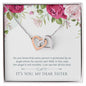Gift for Sister Interlocking Hearts Necklace - Mallard Moon Gift Shop