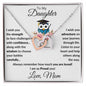 Daughter Graduation Gift Love Proud Mom Interlocking Hearts Necklace - Mallard Moon Gift Shop