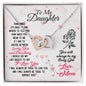 To My Daughter Loving and Breathing Interlocking Hearts Necklace - Mallard Moon Gift Shop