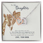 To My Daughter Heart and Soul Interlocking Hearts Necklace - Mallard Moon Gift Shop