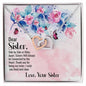 Dear Sister Interlocking Hearts Necklace - Mallard Moon Gift Shop