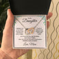 To My Daughter Interlocking Hearts Necklace - Mallard Moon Gift Shop