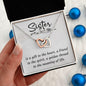 A Sister is a Gift Interlocking Hearts Necklace - Mallard Moon Gift Shop
