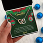 Daughter Christmas Interlocking Hearts Necklace Gift from Dad - Mallard Moon Gift Shop