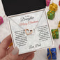 To My Daughter Merry Christmas Love Dad Interlocking Hearts Necklace - Mallard Moon Gift Shop