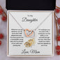 Gift for Daughter Interlocking Hearts Pendant Necklace with Gift Box - Mallard Moon Gift Shop
