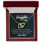 To My Daughter Gift From Dad Interlocking Hearts Necklace - Mallard Moon Gift Shop