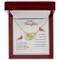 To My Daughter-Some Days Are Better Interlocking Hearts Necklace - Mallard Moon Gift Shop