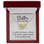 A Sister is a Gift Interlocking Hearts Necklace - Mallard Moon Gift Shop