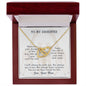 To My Daughter Your Journey in Life Interlocking Hearts Necklace - Mallard Moon Gift Shop