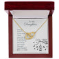 To My Daughter - Strength - Interlocking Hearts Necklace - Mallard Moon Gift Shop