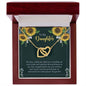 To My Daughter Encouragement Interlocking Hearts Necklace - Mallard Moon Gift Shop