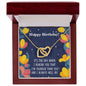 Siblings Birthday Interlocking Hearts Necklace - Mallard Moon Gift Shop
