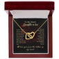 To my Daughter In Law Gift Interlocking Hearts Necklace - Mallard Moon Gift Shop