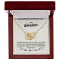 To My Daughter Pages of Life Interlocking Hearts Necklace - Mallard Moon Gift Shop