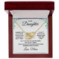 To My Daughter Interlocking Hearts Necklace - Mallard Moon Gift Shop