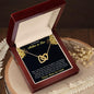 Gift for Mother-in-law from Son-in-Law Gold and Silver Interlocking Heart Pendant Necklace - Mallard Moon Gift Shop