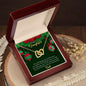 Daughter Christmas Interlocking Hearts Necklace Gift from Dad - Mallard Moon Gift Shop