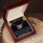 Gift for Mother-in-Law from Daughter-in-Law Gold and Silver Interlocking Heart Pendant Necklace - Mallard Moon Gift Shop
