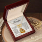 To My Daughter Joy of My Life Love Dad Interlocking Hearts Necklace - Mallard Moon Gift Shop