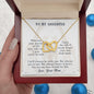 To My Daughter Your Journey in Life Interlocking Hearts Necklace - Mallard Moon Gift Shop