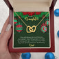 Daughter Christmas Interlocking Hearts Necklace Gift from Dad - Mallard Moon Gift Shop
