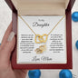 Gift for Daughter Interlocking Hearts Pendant Necklace with Gift Box - Mallard Moon Gift Shop