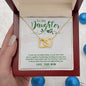 To My Daughter-I Want You to Believe Interlocking Hearts Necklace - Mallard Moon Gift Shop