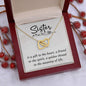 A Sister is a Gift Interlocking Hearts Necklace - Mallard Moon Gift Shop