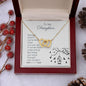 To My Daughter - Strength - Interlocking Hearts Necklace - Mallard Moon Gift Shop