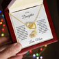 Gift for Daughter Interlocking Hearts Pendant Necklace with Gift Box - Mallard Moon Gift Shop
