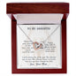 To My Daughter Your Journey in Life Interlocking Hearts Necklace - Mallard Moon Gift Shop