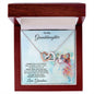 To My Granddaughter Hugs from Grandma Necklace - Mallard Moon Gift Shop