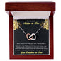 Gift for Mother-in-Law from Daughter-in-Law Gold and Silver Interlocking Heart Pendant Necklace - Mallard Moon Gift Shop