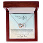 To My Daughter - Learn From Everything Interlocking Hearts Necklace - Mallard Moon Gift Shop