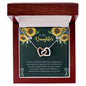 To My Daughter Encouragement Interlocking Hearts Necklace - Mallard Moon Gift Shop