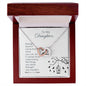 To My Daughter - Strength - Interlocking Hearts Necklace - Mallard Moon Gift Shop