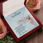 To My Granddaughter Hugs from Grandma Necklace - Mallard Moon Gift Shop
