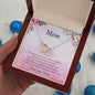 Gift for Mom - Unspoken Words - Interlocking Hearts Necklace Message Card Gift Box - Mallard Moon Gift Shop