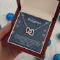 To My Daughter -You Are My Pride And Joy - Interlocking Hearts Necklace - Mallard Moon Gift Shop