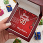 Christmas Gift for Bonus Daughter - Gift of Life - Interlocking Hearts Necklace with Message Card Gift Box - Mallard Moon Gift Shop