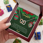 Daughter Christmas Interlocking Hearts Necklace Gift from Dad - Mallard Moon Gift Shop